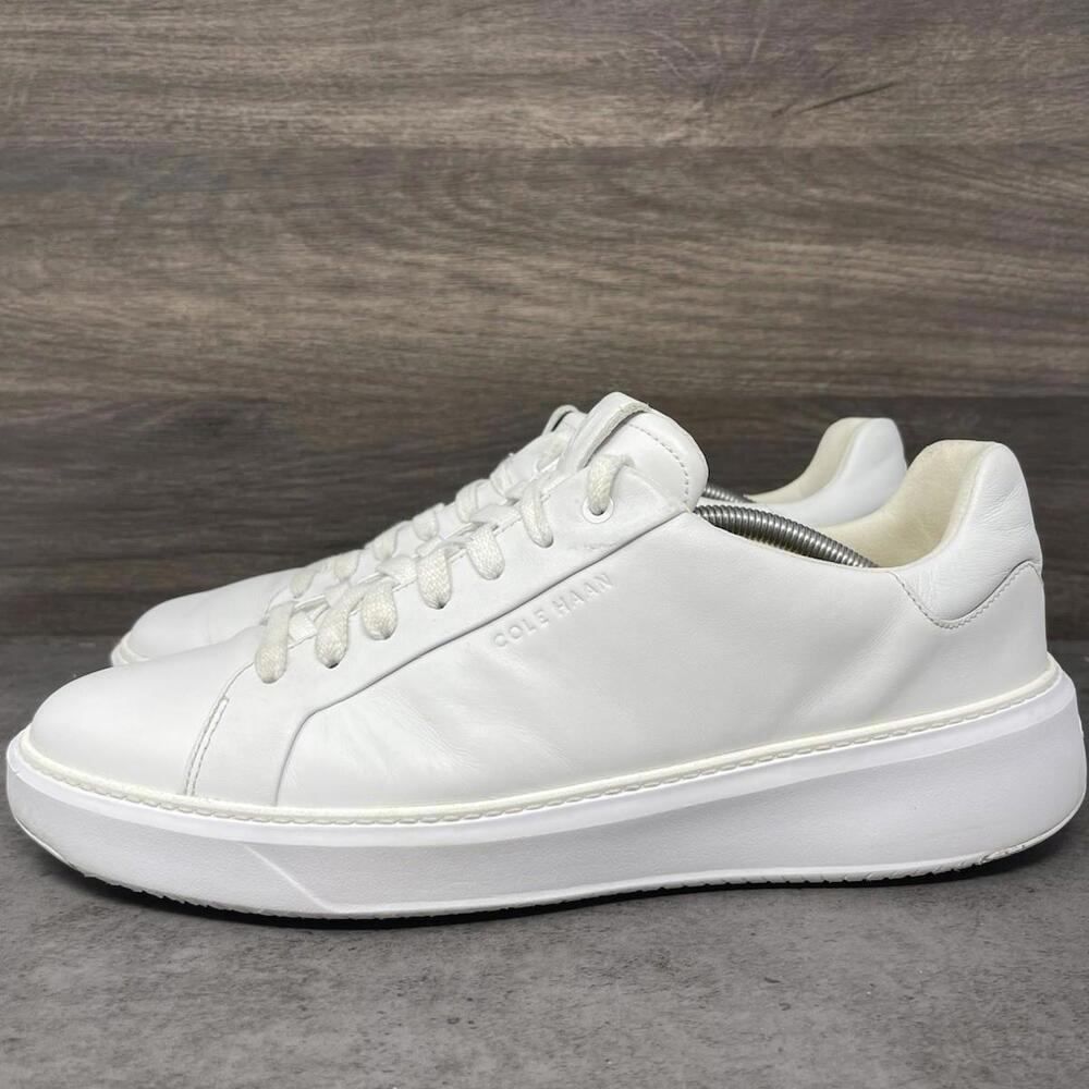 Cole Haan White Leather Men's Sneakers